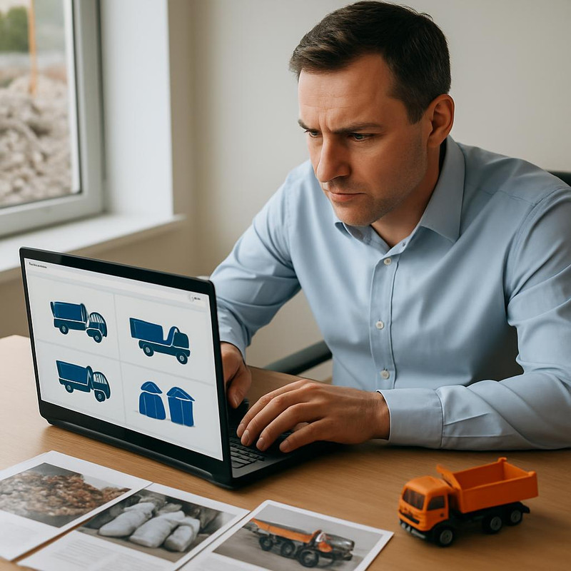 Процесс выбора компании по вывозу строительного мусора