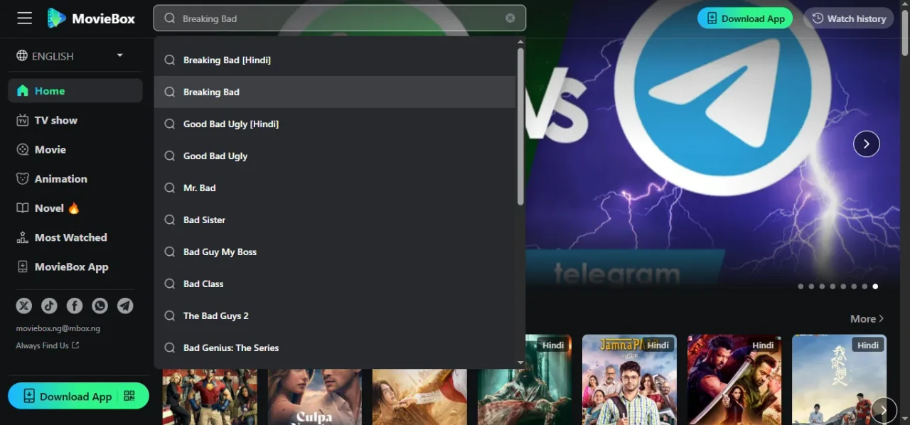 MovieBox Search and Play Movies on PC — Instant HD Streaming