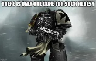 cure for heresy gun Space Marine