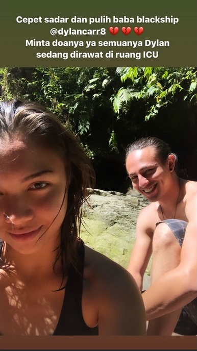 Momen Angela Gilsha saat liburan dengan Dylan Carr