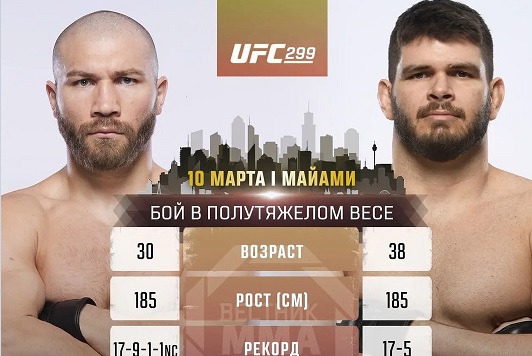 Йон Кутелаба срещу Филипе Линс на UFC 299