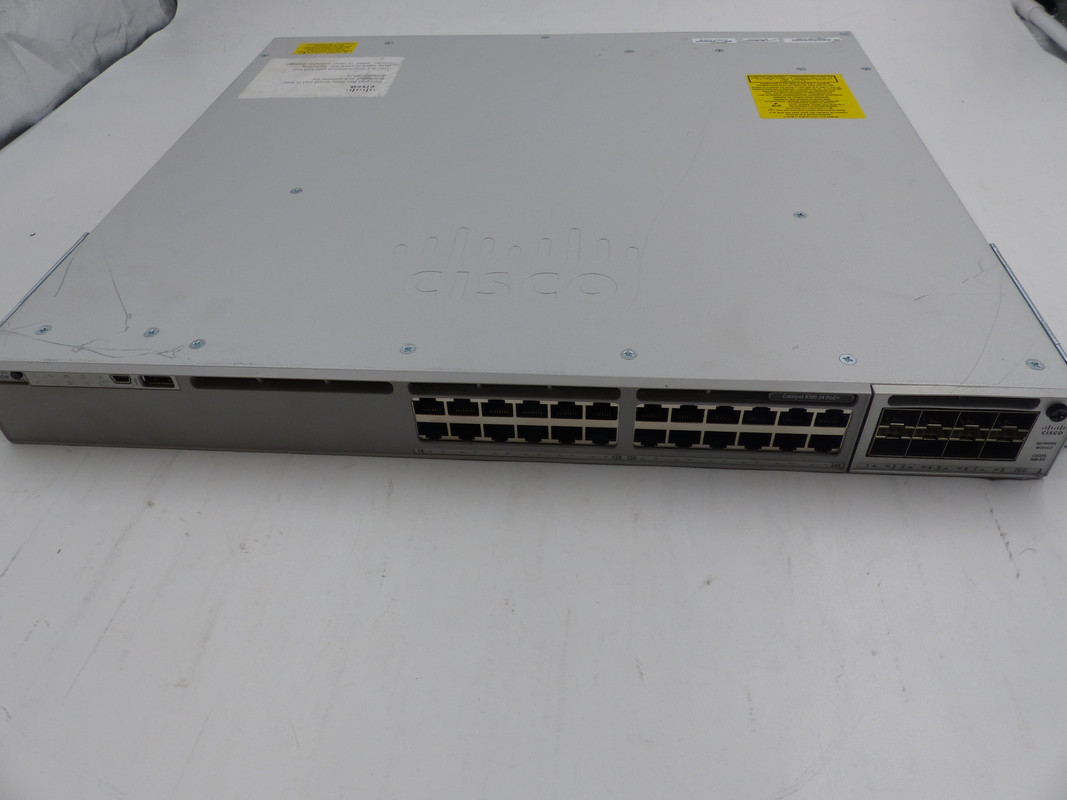 CISCO C9300-24P-A CATALYST 9300 24-PT POE+ NETWORK ETHERNET SWITCH w/C9300-NM-8X