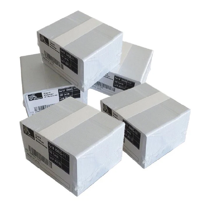 ZEBRA Tarjetas PVC Adhesivas 10mil CR80
