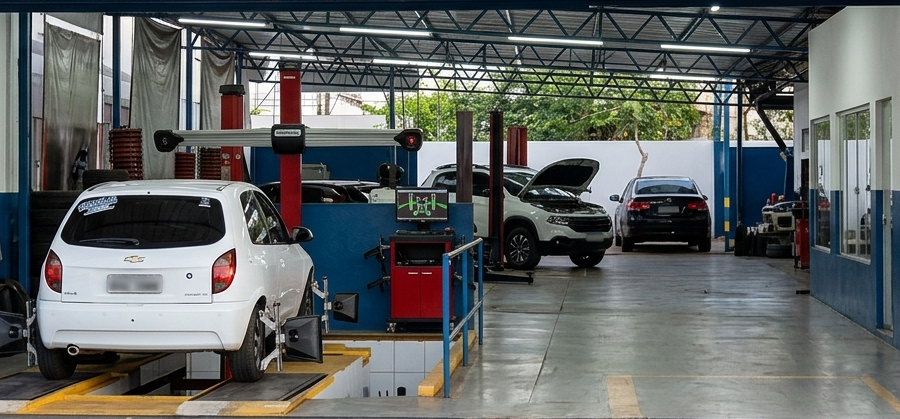 Alinhamento e manutenção de veículos