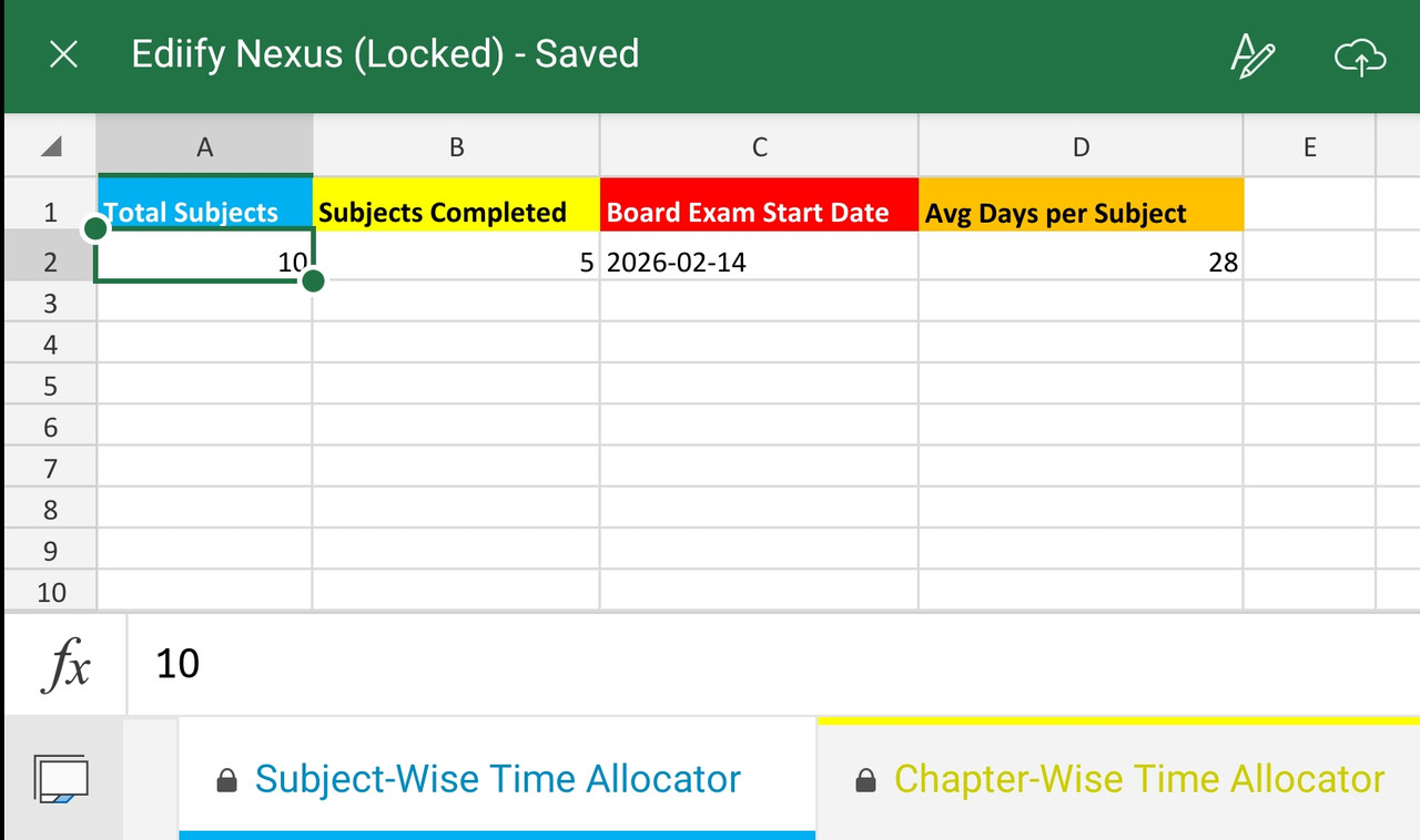 Subject-Wise Time Allocator