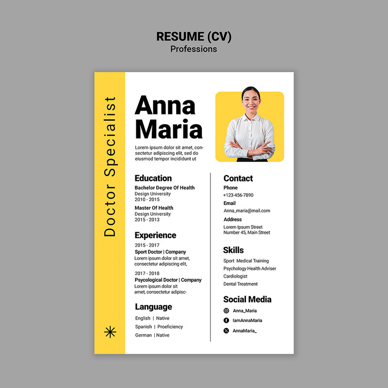 CV Template Design – Modern & Creative Resume Templates
