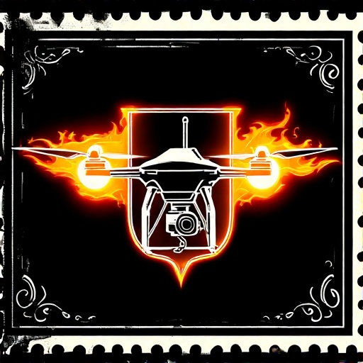 Postal-stamp-style-art-of-a-fl-13