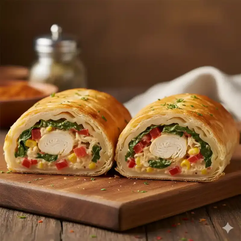 Chicken Stuffed Roll