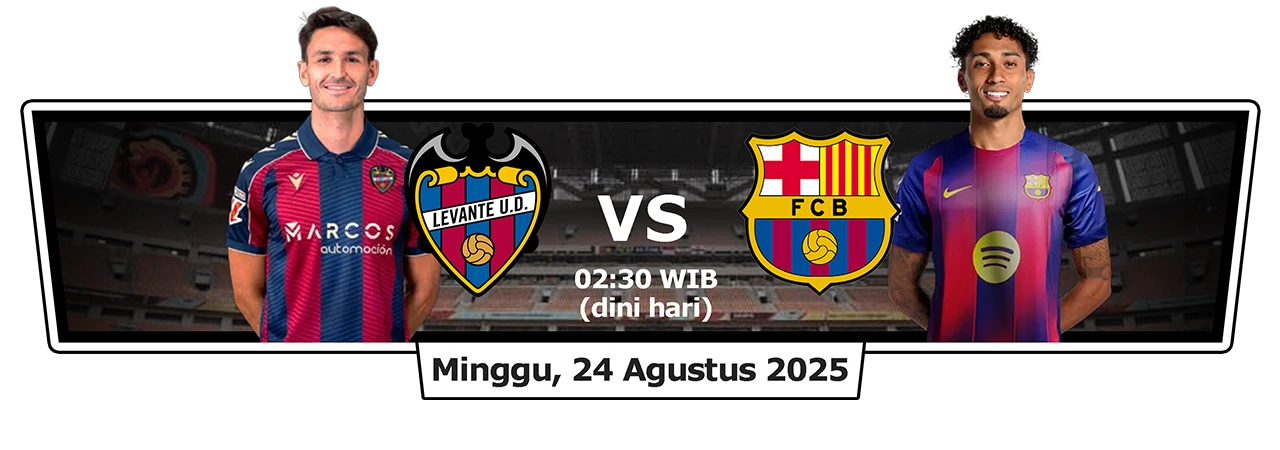 Jornada kedua La Liga 2025/26 levante vs barcelona