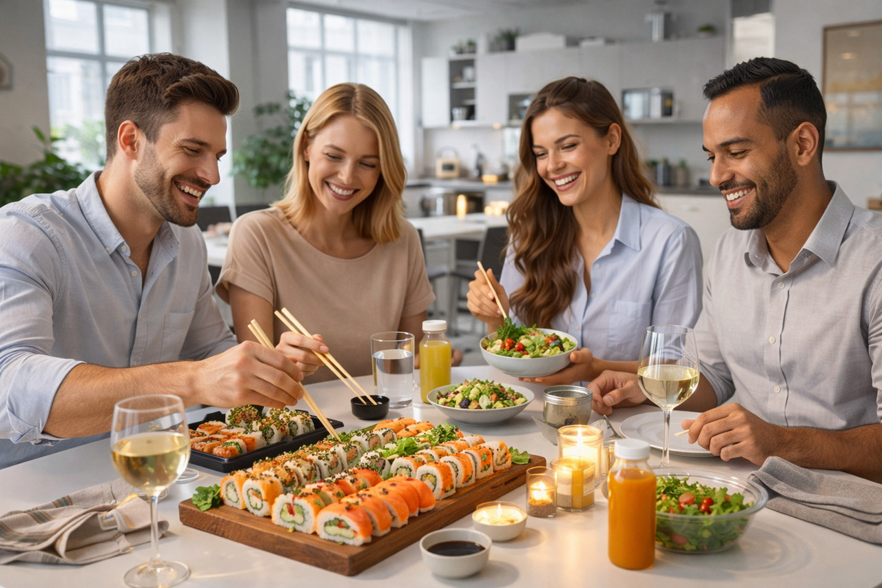 Полезный обед в офисе