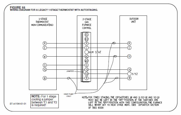 Wiring single stage therm