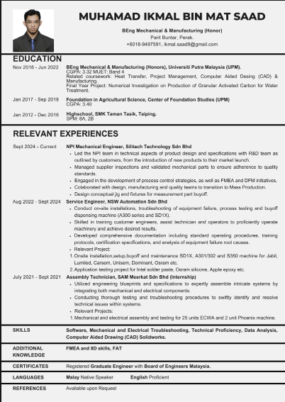 Ikmal resume before