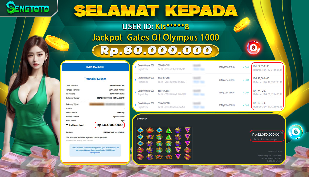 BUKTI PEMBAYARAN SLOT GATES OF OLYMPUS 1000