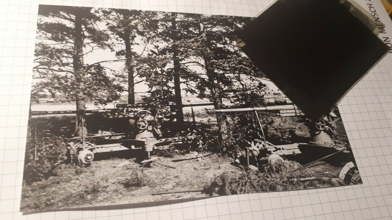 Foto Wehrmacht Russland Front 1941 „Erobertes russisches Flakgeschütz“ Beute (1)