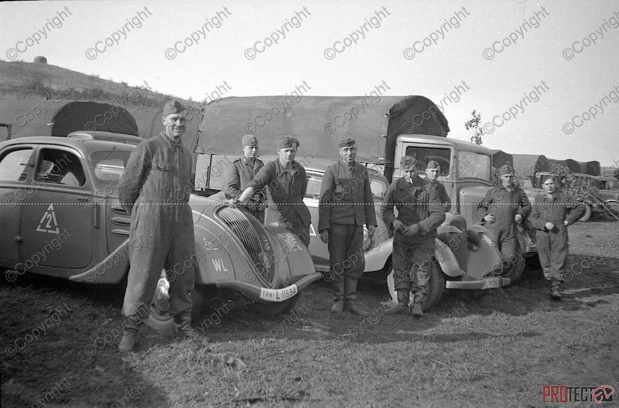 Foto Front LKW vormarsch ostfront LKW Büssing sa