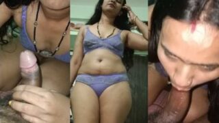 sax vedio mp4 Desi Bhabhi s desi blowjob leads to hardcore fucking