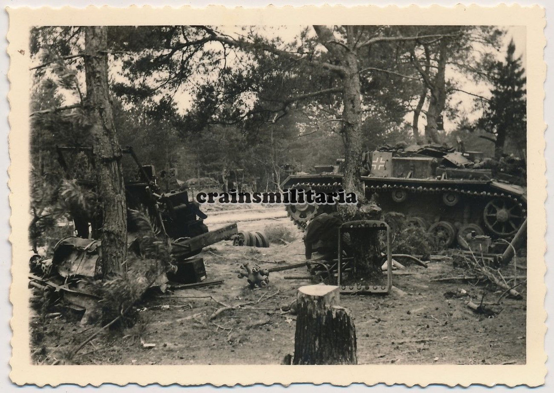 Foto StuG III Sturmgeschütz Panzer Tank im DEMJANSK Kessel Russl