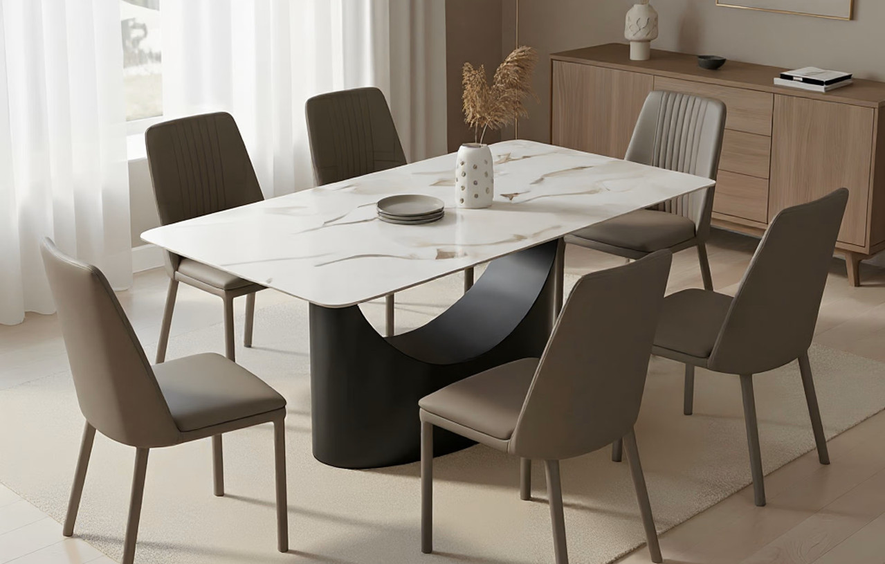 Luxury marble dining table