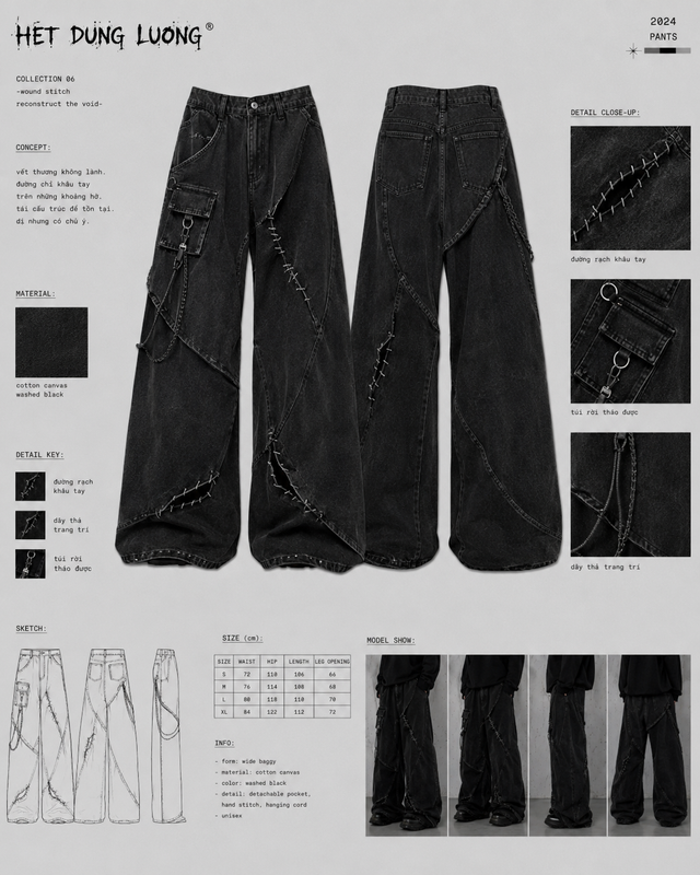 HET DUNG LUONG Collection  - Wound Stitch Pants