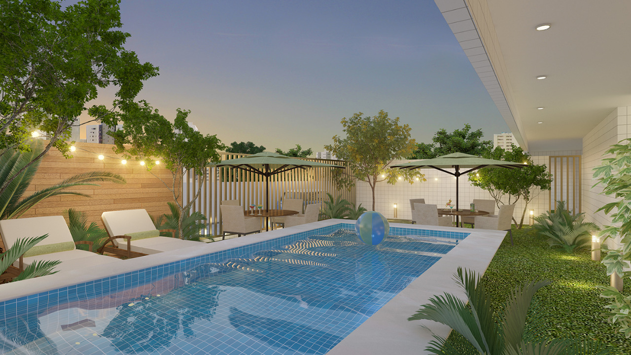 Parc Jardin piscina 3 quartos 1 suíte