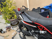 Luggage rack installed