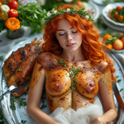 Garden wedding wom served Redhair 1 41