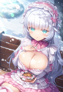 1girl, ks (xephyrks), ohlia, {kobayashi ritz}, reoen, [[liduke]],{{{{snow, wreat s-4173618888