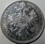 1 florin. Imperio Austro-Húngaro. 1858. El heredero que pudo haber cambiado la historia P1190036