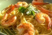 Shrimp and Pasta with Greens