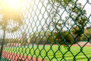 PVC coated chain link fencing for residential and commercial properties