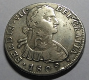 8 Reales 1809. Fernando VII. México. Resello de Morelos IMG-20190207-120023