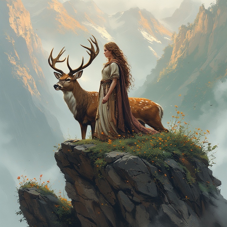Diana-with-a-Stag-concept-art-1