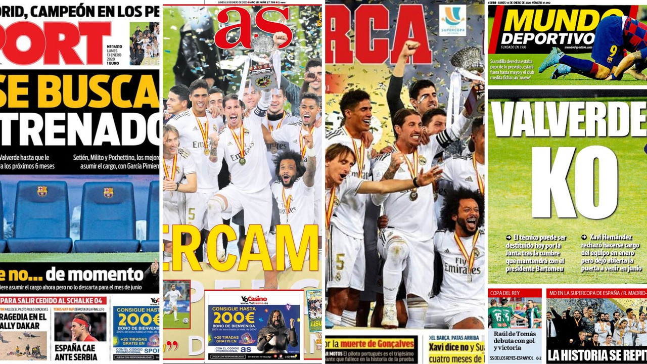 las portadas del madrid supercampeon y el barca buscando tecnico nuevo cs3u62z91gcc1i8j1pkvf90rt - Pack Revistas de deportes España 2020