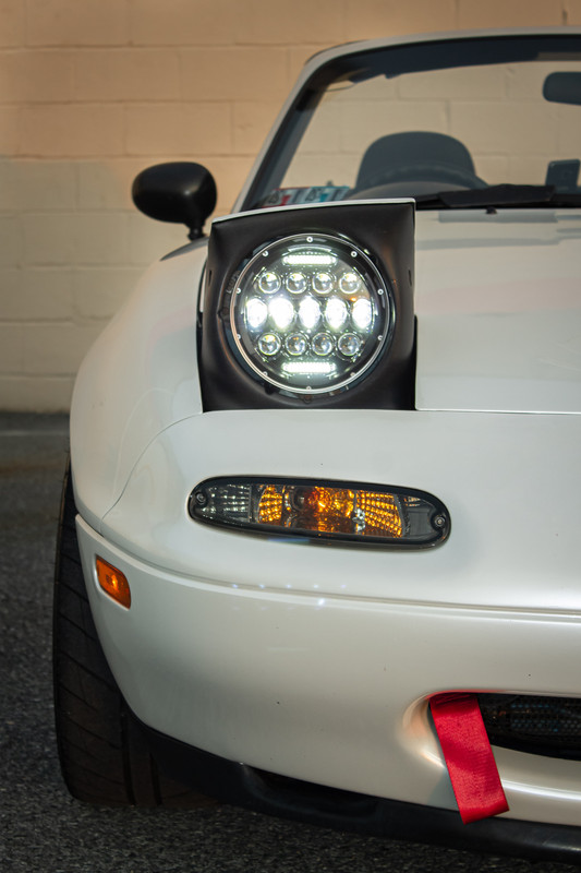 NA MIATA Headlights (Pair) Mazda MX5 MX5 LED 7" Plug N