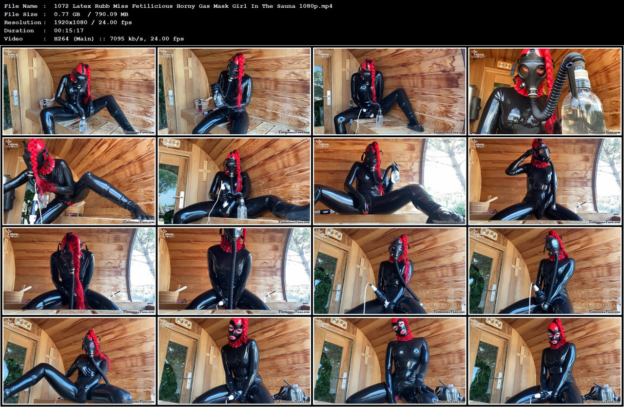 1072 Latex Rubb Miss Fetilicious Horny Gas Mask Girl In The Sauna 1080p mp4