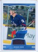 2002-03 BAP First Edition Jerseys #FE-027 [Henrik Sedin] [Vancouver Canucks] [~100] [swatch=black] a