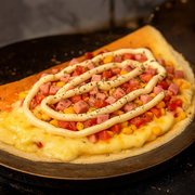 Crepe Napolitano com presunto e tomate