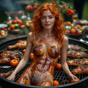 Garden wedding Redhead dream to be eaten 0 11