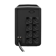 Painel traseiro do Nobreak NHS com 8 tomadas