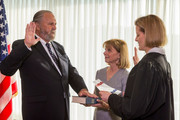 Vaughn Fredrick Bishop being sworn into office