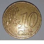 Italia 10 Cent 2002 con ERROR Italia-reverso