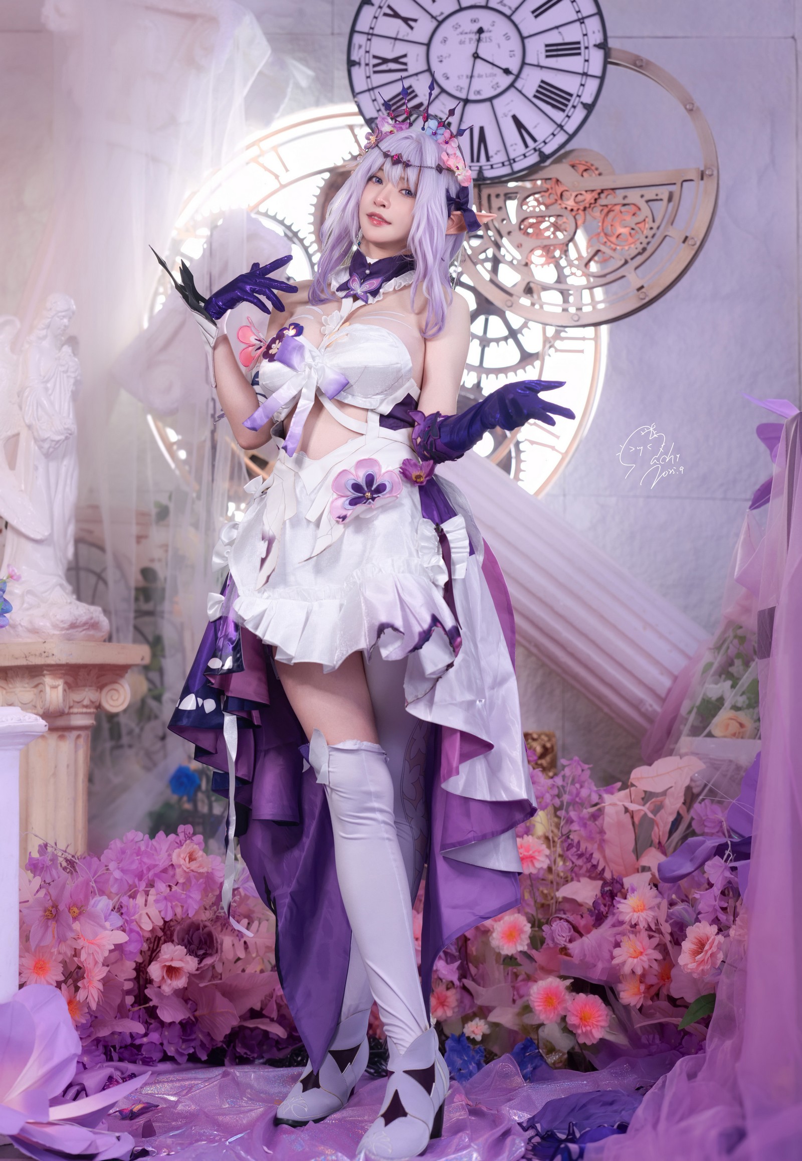 Machi马吉 星穹铁道遐蝶Cosplay写真｜Castorice高质量图集（34P-66.2M）插图4