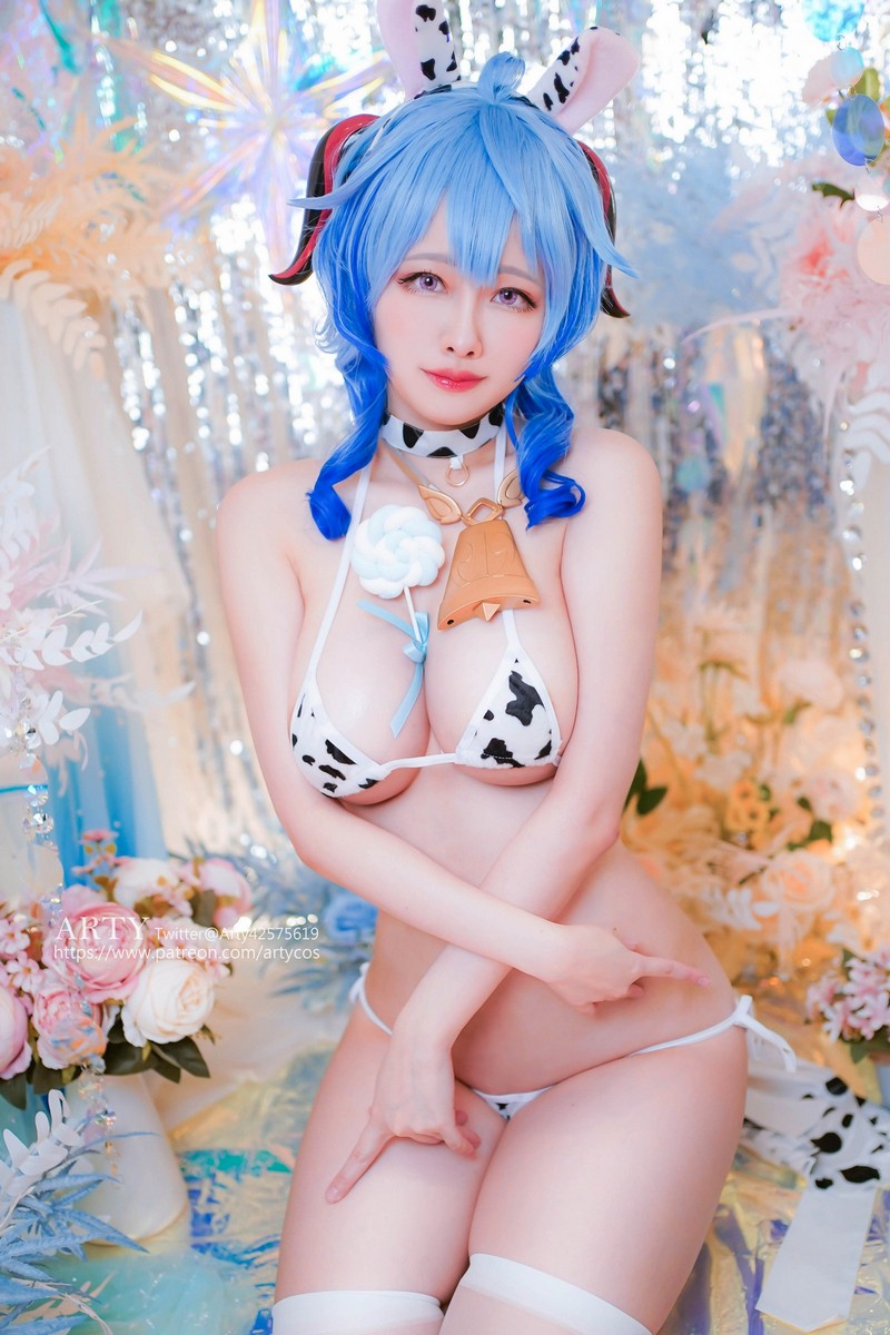 Arty亚缇 Ganyu Cow Cosplay【52P｜173.4MB】插图4