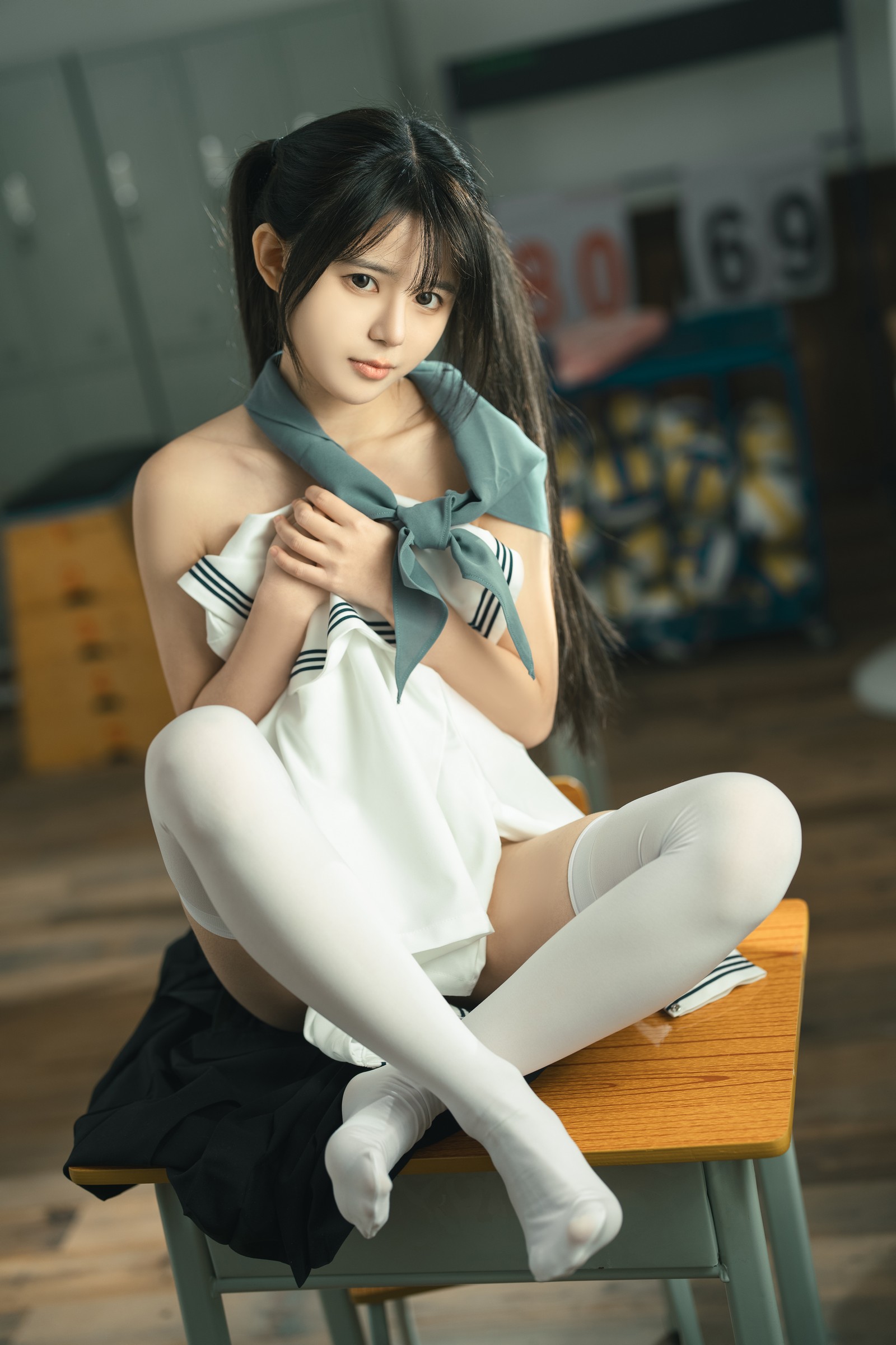 rua阮阮 授课中 教室主题 写真合集｜剧情系校园写真（57P｜855MB）插图6