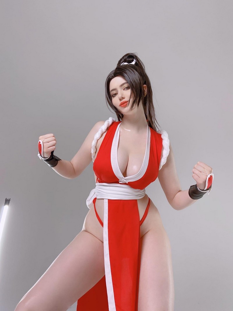Alina Becker 不知火舞 Mai Shiranui Cosplay 格斗游戏角色写真【58P-14.4M】插图6