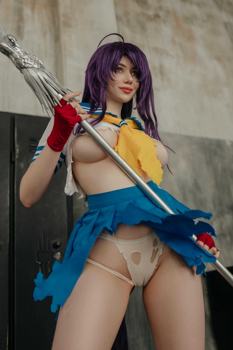 Alina Becker 关羽 Kanu Unchou Cosplay 一骑当千角色写真【59P-23.7M】插图8