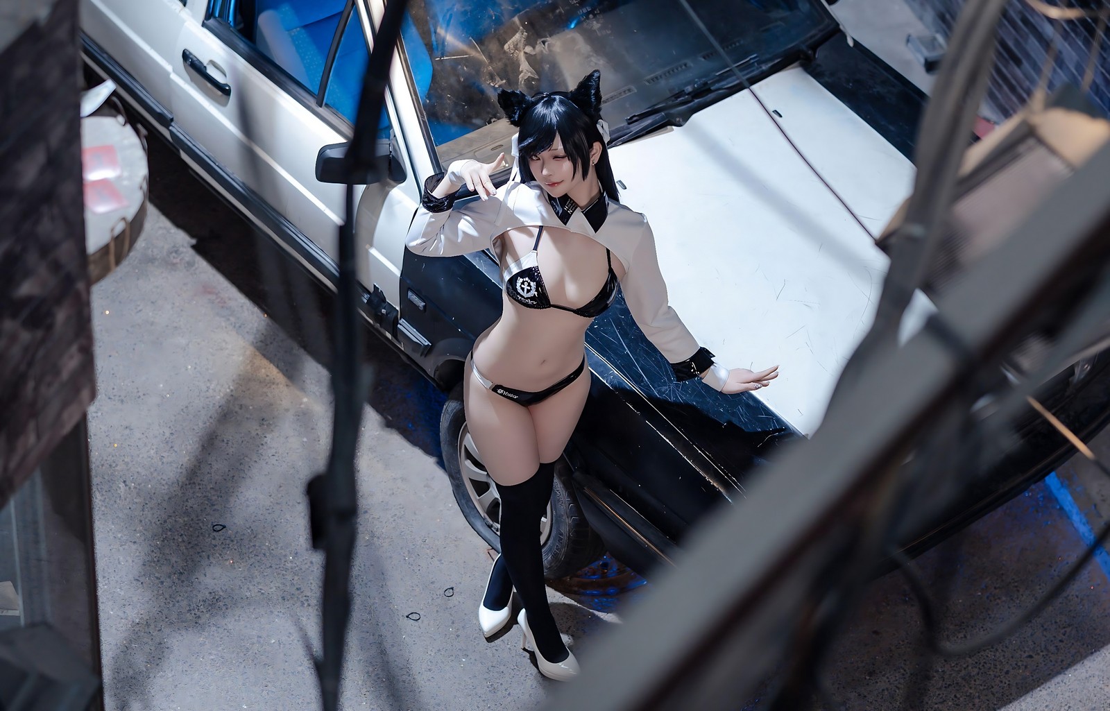 屿鱼 Yuyu 碧蓝航线 爱宕 赛车服 Cosplay 写真图集（114P｜142MB）插图2
