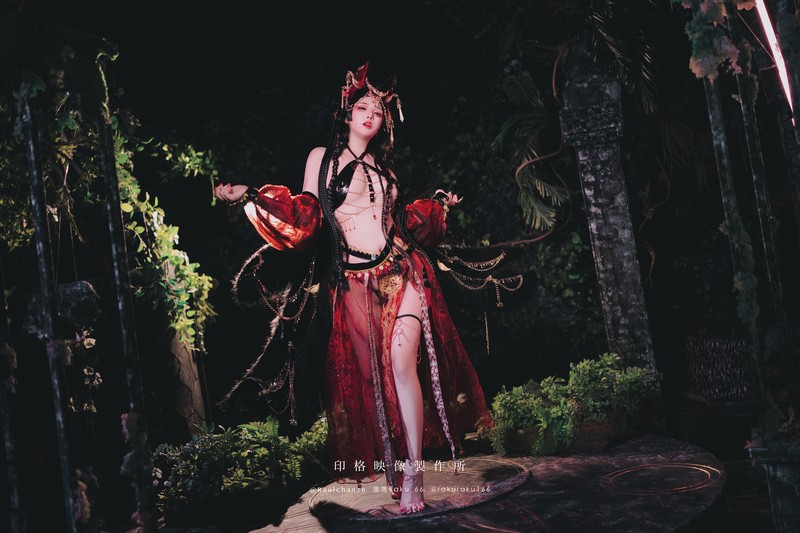 落落Raku 宵闇神乐 和风主题Cosplay写真 32P插图8