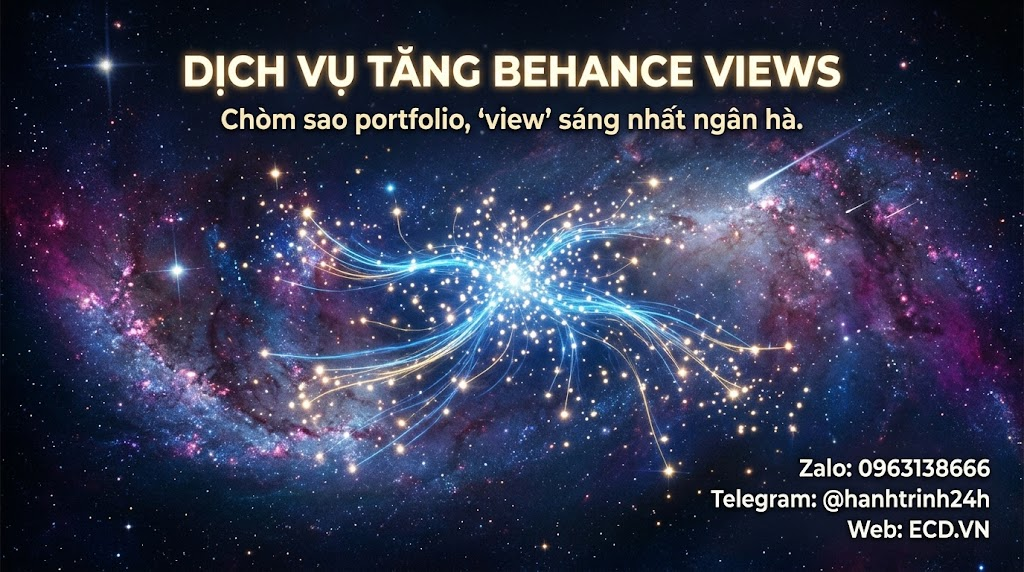 dịch vụ tăng behance views 2025 portfolio behance