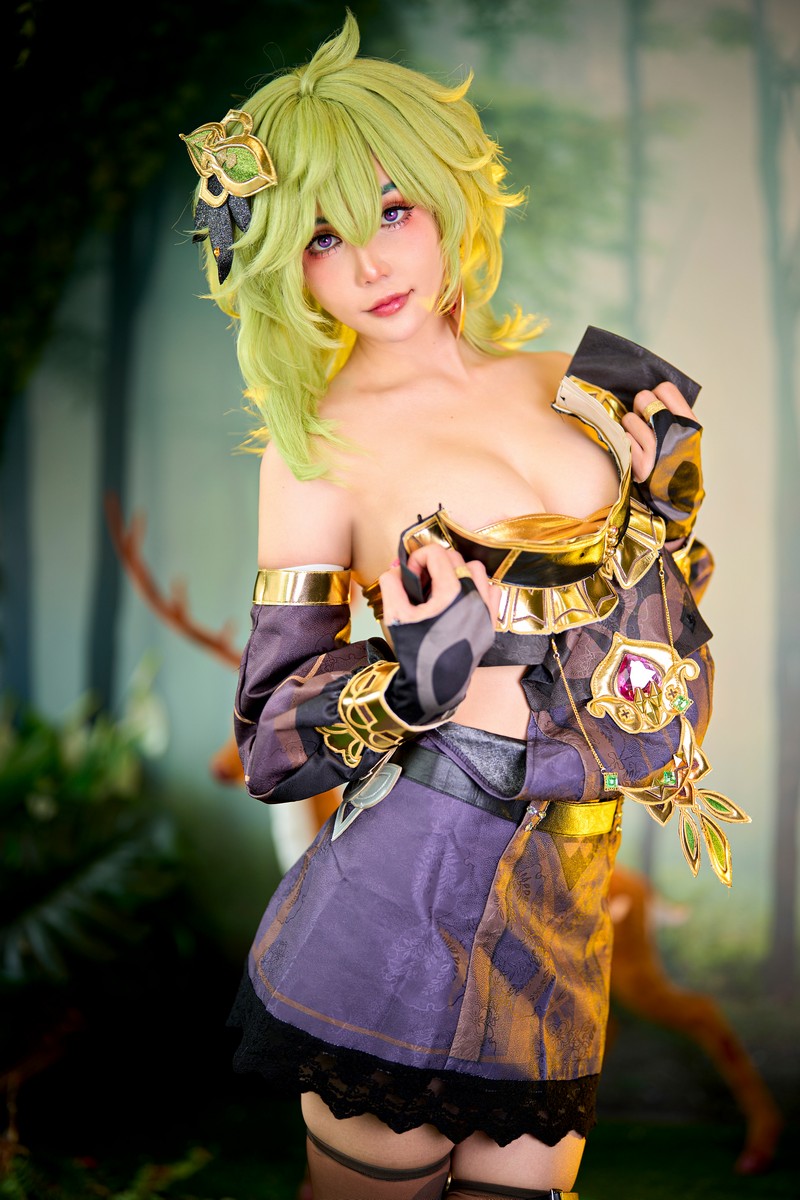 Joyce Lin2x Collei Cosplay Genshin Impact 写真 45P插图2